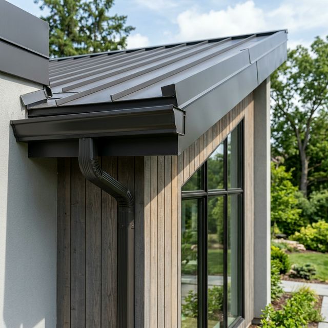 Modern seamless gutter installation excellence